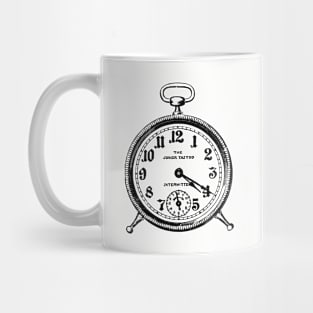 4:20 Vintage Clock 420 Illustration Minimal Distressed Art Mug